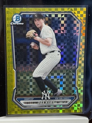2026 Bowman Chrome Dax Kilby Bowman Yellow Geometric