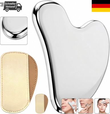 Gua Sha Edelstahl GuaSha Stein Gesichtswerkzeug, Metall Scraping Massage Tool Ly