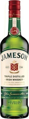 Jameson Irish Whiskey - 40% Vol./ 0,7 Liter