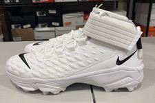 Size 14 Men Nike Force Savage Pro 2 Shark Football Cleats White/black BV5448-101