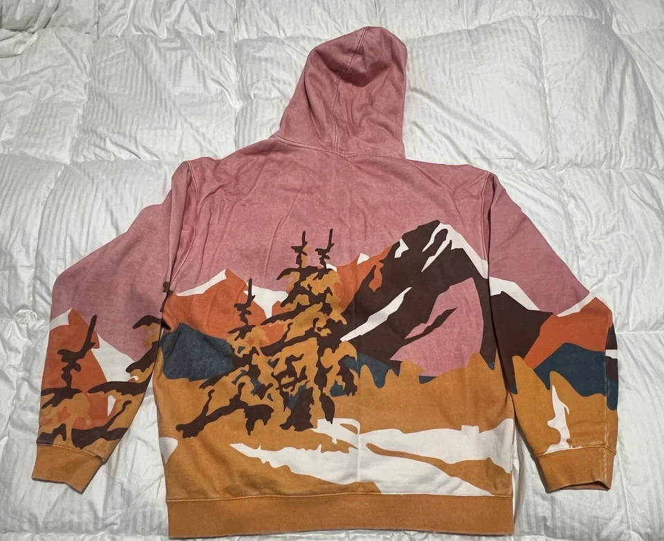 Kith Treats Campfire 连帽衫尘土飞扬石英粉色 FW21 男式 2XL 穿过一次 — 第 2/4 张图片