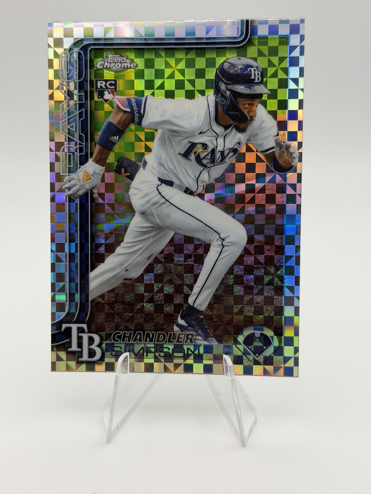 2025 Topps Chrome Update Chandler Simpson (RC) X-Fractor #USC179 TB Rays Rookie