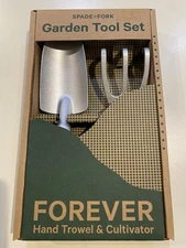Spade to Fork 2pc Forever Garden Tool Set Hand Trowel & Cultivator New In Box