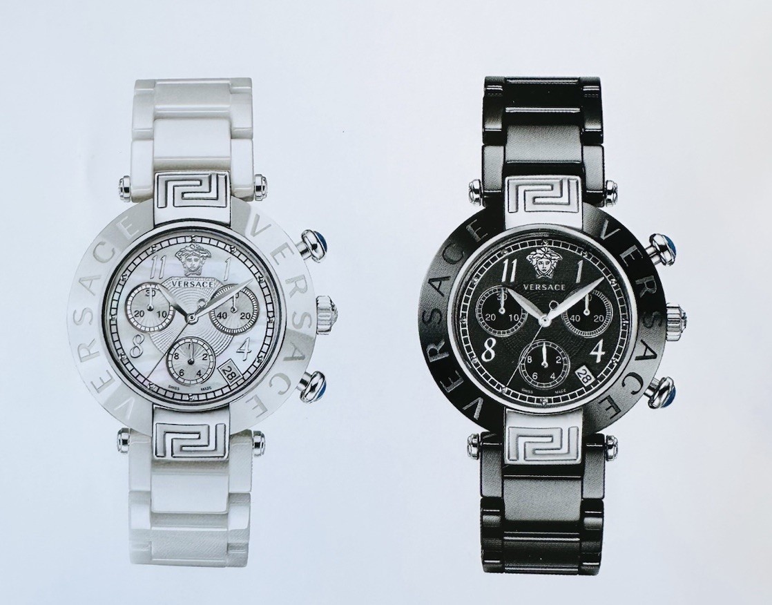VERSACE WATCH 95CC NON - DETACHABLE BLACK CERAMIC LINK FOR CASE