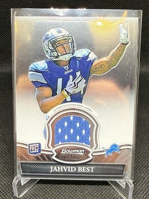 2010 Bowman Sterling - Relics Jahvid Best #BSR-JB (MEM, RC)