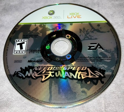 #ad #ad Need for Speed Most Wanted Microsoft Xbox 360 2005 Disc Only Tested See Photos $48.00