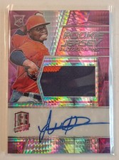 2019 Panini Spectra Framber Valdez Pink Hyper Prizm RC Patch Auto, #133 (09/49)