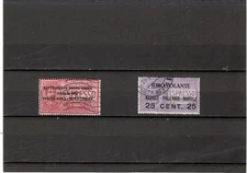 REGNO 1917-POSTA AEREA-I PRIMI 2 ESEMPLARI EMESSIOTTIMI ANNULLI/SPED. GRATUITA