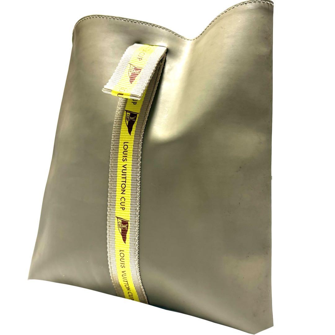 LOUIS VUITTON Gray Waterproof Tote Bag Second Hand Model PG9H42-image