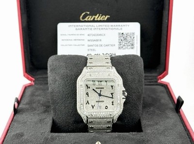 Cartier Santos Large Iced Out (2022) Full Set