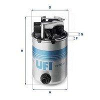 UFI 24.095.01 Kraftstofffilter FüR Nissan, Renault