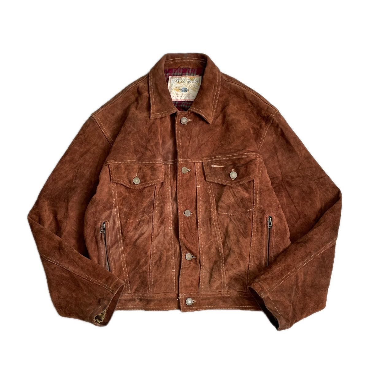80 90 s vintage suede leather genuine leather tracker jacket 80 90 s vintage suede leather genuine leather tracker jacket
