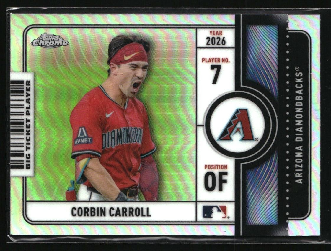 2026 Topps Big Ticket Players Corbin Carroll #BTP-6 Arizona Diamondbacks