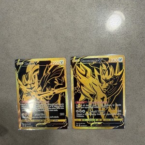 why are gold pokemon cards so cheap Zamazenta Amazing Rare Vivid Voltage 102/185, NM Pokemon Card