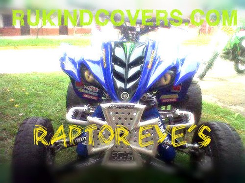 BLUE EYE HEAD LIGHT HEADLIGHT COVERS YFZ 450 RAPTOR 250 350 700 USA TRACKIN - Bild 7 von 10