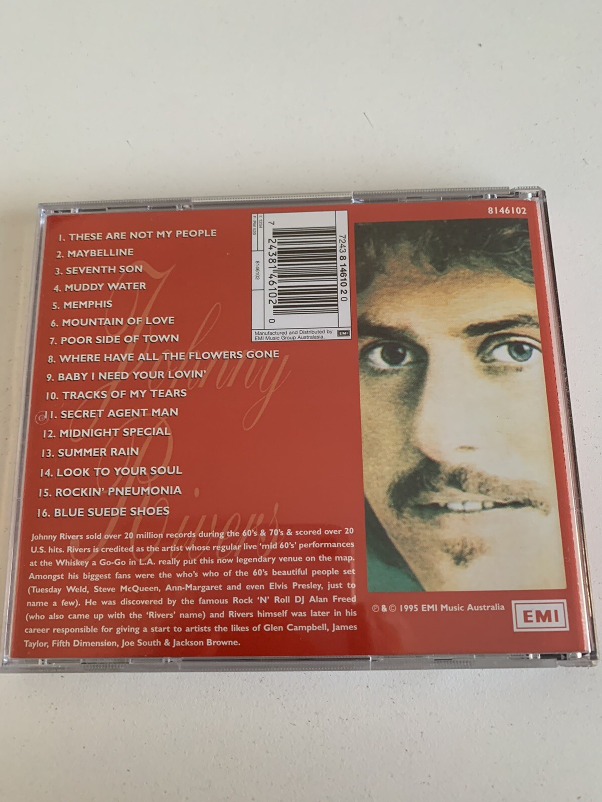Johnny Rivers Best Cd Johnny Rivers -The Best Of Johnny Rivers CD (Australasia EMI 81 461 02 ...