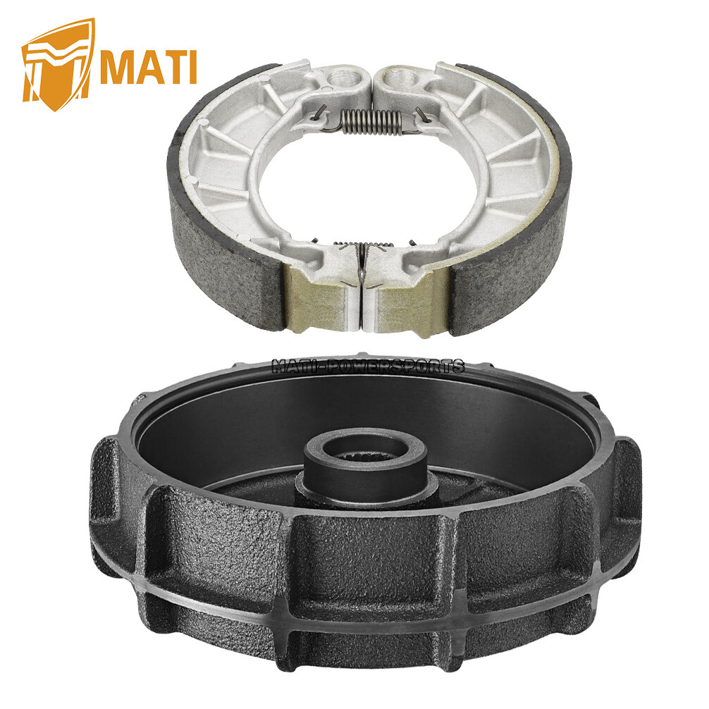 Rear Brake Drum Hub w/Shoes Kit for Honda Rancher 420 Foreman 500 TRX420 TRX500