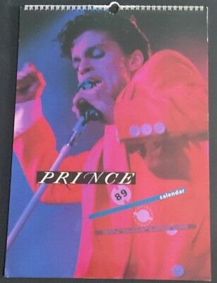 Prince - 1989 U.K. Calendar - Great Item for Collectors!  Great Images! RARE!