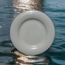 Lynn's China PALACE SOLITAS WHITE Dinner Plate 10.25" 