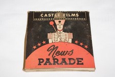 Castle Films News Parade Unknown Title 8mm/150 ft Film Reel Original Box