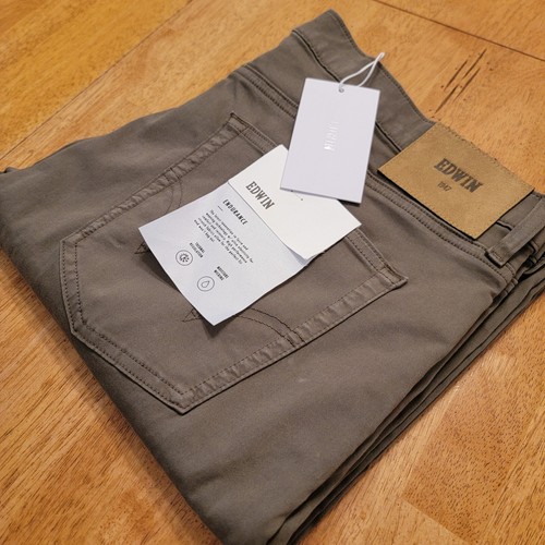 Edwin Jeans Mens 38x32 Maddox Forest Army Green Flex Denim Slim Fit NEW $168 - Picture 5 of 22