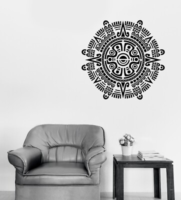 Wall Vinyl Decal Sticker Circle Ancient Mayan Calendar Mural Decor (n1802)