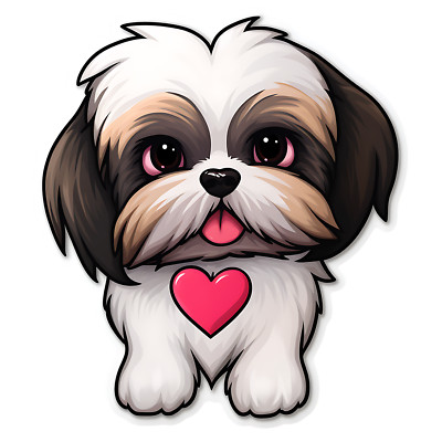 Shih Tzu Auto Aufkleber Hunde Sticker