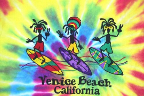 T-Shirt VTG Venice Beach California Tie Dye T-Shi… - image 1