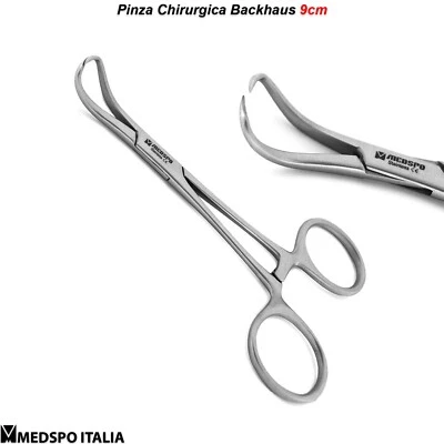 MEDSPO® Pinzette Emostatiche Pinza Fissateli di Backhaus Pinze per Tessuti Chirurgiche