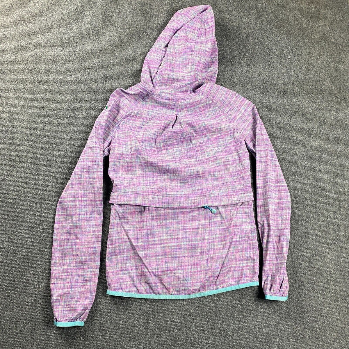 Lululemon Ivivva Jacket Girls 12 Yrs Windbreaker Thumb Hole Nylon