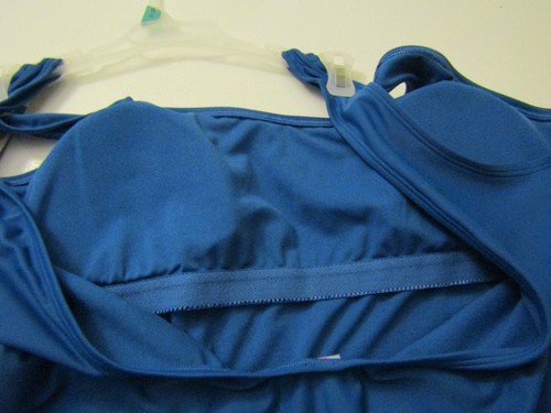 Women's No Boundaries Blue Wink Cheeky High Leg One Piece Swim Suit Size XL - 第 7/10 張圖片