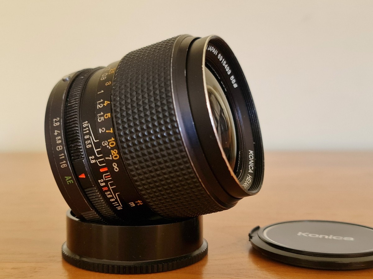 KONICA コニカ HEXANON AR 35mm F2 ARマウント 希少美品】コニカ KONICA HEXANON AR 35mm F2 コニカARマウント 前後