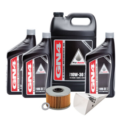 TUSK 4-Stroke Oil Change Kit Engine and DCT Oil Change Pro-Honda GN4 10W-30 For