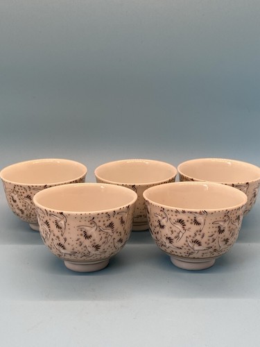 Japanese Ceremonial Tea Set With Lidded Pot and Unlidded Cups (6 pc) - Picture 3 of 5