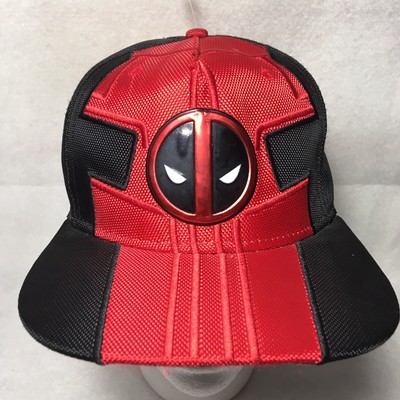 Deadpool Marvel Snapback Hat Cap Black Red OSFA New with Tags Adult Unisex
