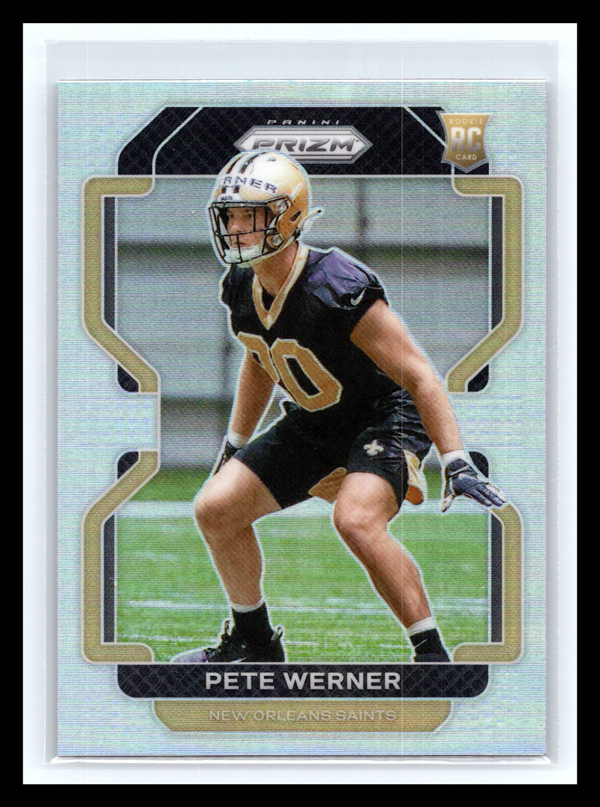 🏈 PETE WERNER 2021 PRIZM SILVER HOLO REFRACTOR RC # 391