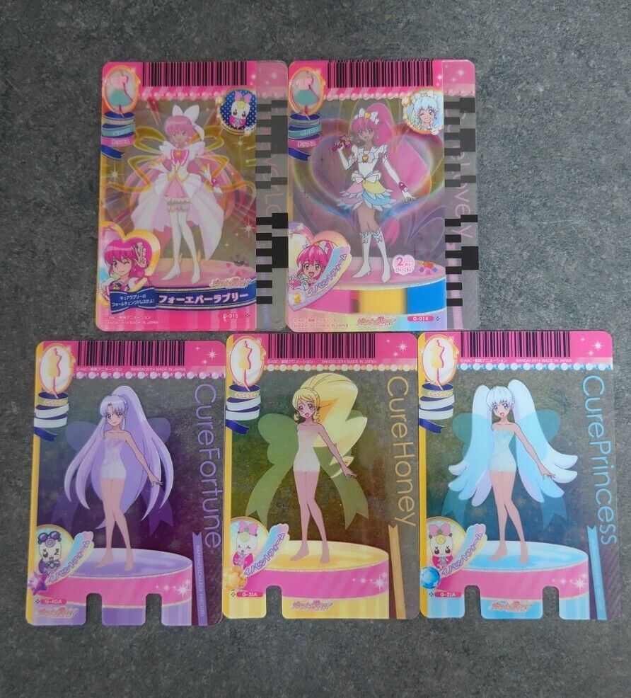 Glitter force Happiness Charge Precure Toy Pre card Set Glitter force Happiness Charge Precure Toy Pre card Set
