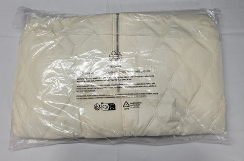 Ganni Ripstop Quilt Jacket - 135 Egret - Size 40 - F8641 - Picture 8 of 8