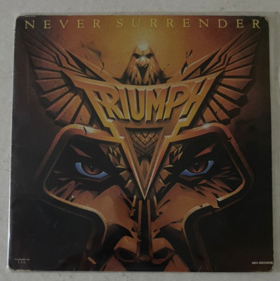 TRIUMPH - NEVER SURRENDER - 1985 MEXICAN LP, HARD ROCK