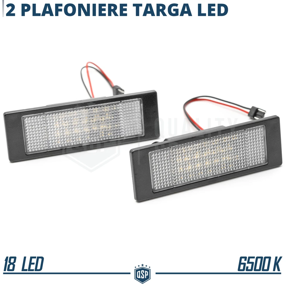 PLACCHETTE Luci TARGA FULL LED per Bmw Serie 1 E87 E81 CANBUS 6.500K Bianco Ghia - Immagine 2 di 4