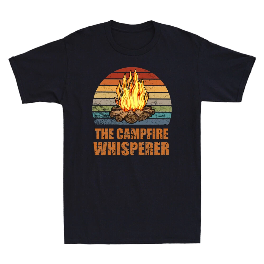 The Campfire Whisperer Shirt Funny Camping Lovers Gift Retro Men's Black T-Shirt
Opens in a new wind