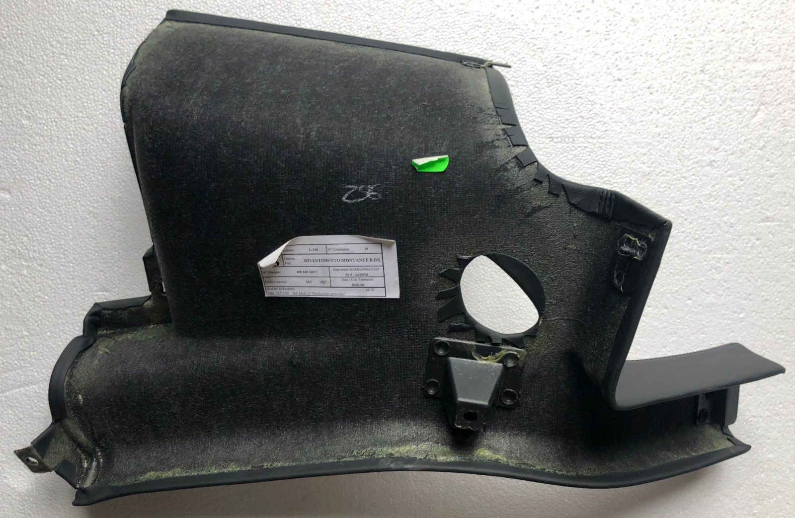 Lamborghini Gallardo 4300020643 408868420C Inner Pillar Trim Nero Perseus OEM 