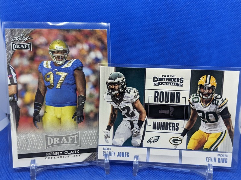 Kenny Clark And Kevin King 2 Card Packers Rookie Lot 2016 Leaf + 2017 Contenders