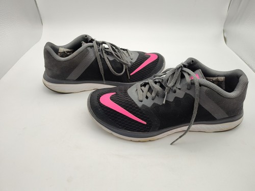 Nike FS Lite Run 3 Running Sneakers Black/Gray/Pink Women's Size 9 Shoes-NICE - Picture 7 of 9
