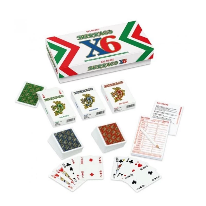 TEODOMIRO DAL NEGRO SRL Carte da Gioco Dal Negro Burraco X6