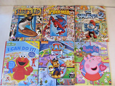 Look Find Picture Books Children's Book Lot Of 6 Spiderman Paw Patrol Peppa K