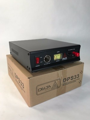 Power Supply 33 Amp 12-13.8v AC/DC w/ AMPERAGE Meter DELTA DPS33