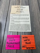 1957 Parker Bros. "Wide World" Travel Game Replacement Instructions Manual Only