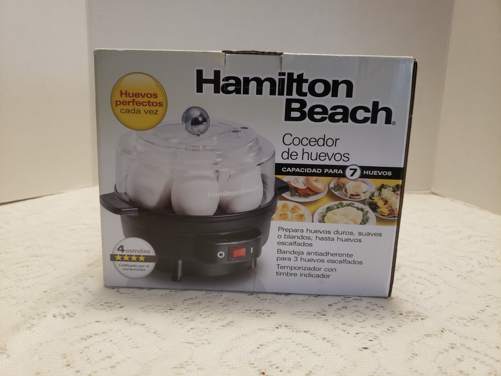 Hamilton Beach Electric Egg Cooker and Poacher for Soft, Hard Boiled or