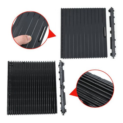 Car Center Console Roller Blind Cover Black For Mercedes Benz ML GL GLS